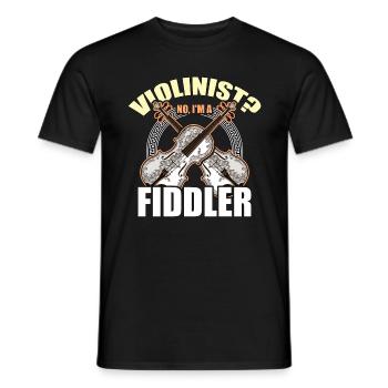 Violoniste Violoniste Non Je suis un violoniste Musique country - T-shirt homme - noir - Devant - AI Model Male 178 light (178cm)