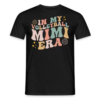 In meinem Volleyball Mimi Ära Retro Spieltag Groovy - Männer T-Shirt - Schwarz - Vorne - AI Model Male 178 light (178cm)