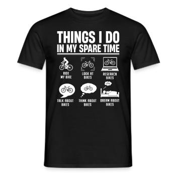 Ce que je fais pendant mon temps libre Drôle Offroad - T-shirt homme - noir - Devant - AI Model Male 178 light (178cm)