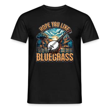 Musique bluegrass J’espère que vous aimez Instrument à cordes - T-shirt homme - noir - Devant - AI Model Male 178 light (178cm)