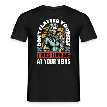 Nurse Practitioner Don't Flatter Nursing Assistant - Männer T-Shirt - Schwarz - Vorne - AI Model Male 178 light (178cm)