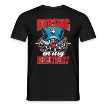 Nurse Practitioner Nursing In My Heart Healthcare - Männer T-Shirt - Schwarz - Vorne - AI Model Male 178 light (178cm)
