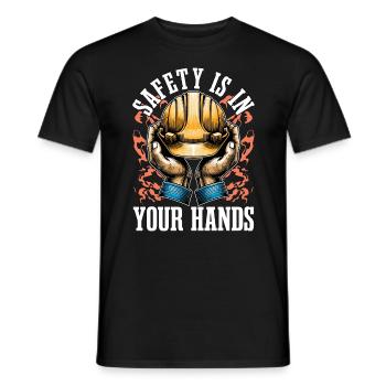 Safety Officer Safety Is In Your Patrol Control - Men's T-Shirt - black - Front - AI Model Male 178 light (178cm)