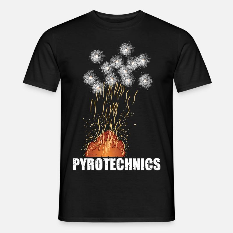 Pyrotechnics - Männer T-Shirt - Schwarz