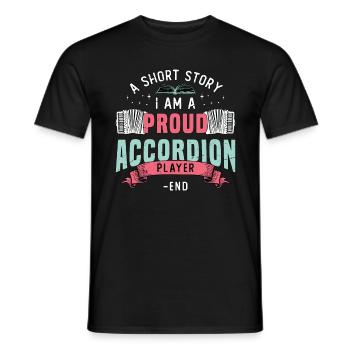Accordéoniste Une nouvelle Je suis accordéoniste - T-shirt homme - noir - Devant - AI Model Male 178 light (178cm)