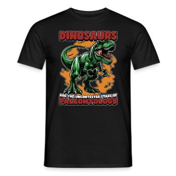 Paléontologie Les dinosaures sont les collectionneurs de fossiles - T-shirt homme - noir - Devant - AI Model Male 178 light (178cm)