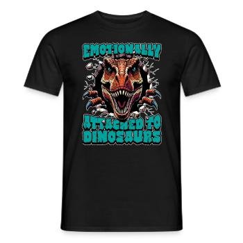 Paleontology Emotionally Attached Fossil Collector - Men's T-Shirt - black - Front - AI Model Male 178 light (178cm)