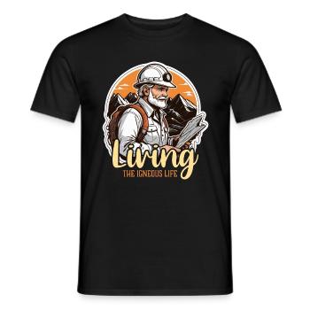 Geologist Living The Igneous Life Rock Collector - Männer T-Shirt - Schwarz - Vorne - AI Model Male 178 light (178cm)