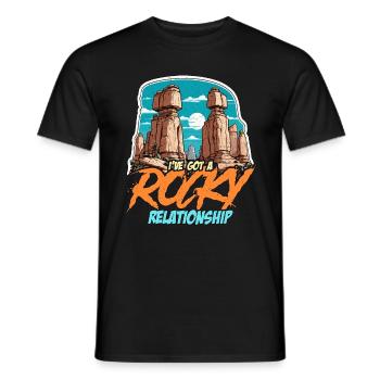 Géologue J’ai un géoscientifique rocheux Géologues - T-shirt homme - noir - Devant - AI Model Male 178 light (178cm)