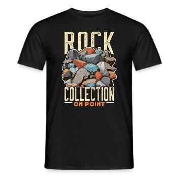 Géologue Collection de roches On Point Rockhounding - T-shirt homme - noir - Devant - AI Model Male 178 light (178cm)