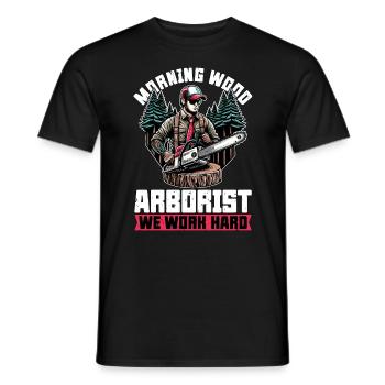 Arborist Morning Wood Arborist Tree Specialist - Männer T-Shirt - Schwarz - Vorne - AI Model Male 178 light (178cm)