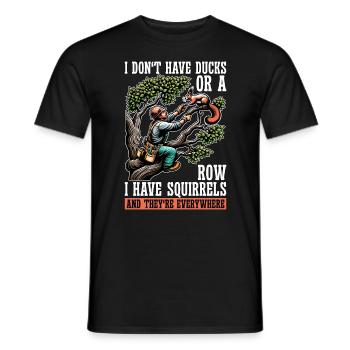 Logging I Don't Have Ducks Or A Row Tree Climber - Männer T-Shirt - Schwarz - Vorne - AI Model Male 178 light (178cm)