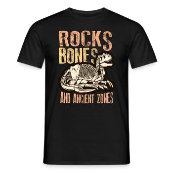 Fossil Hunter Rocks Bones And Fossil Collecting - Männer T-Shirt - Schwarz - Vorne - AI Model Male 178 light (178cm)