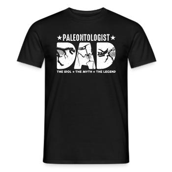 Paleontologist Dad The Idol The Myth Archaeologist - Männer T-Shirt - Schwarz - Vorne - AI Model Male 178 light (178cm)