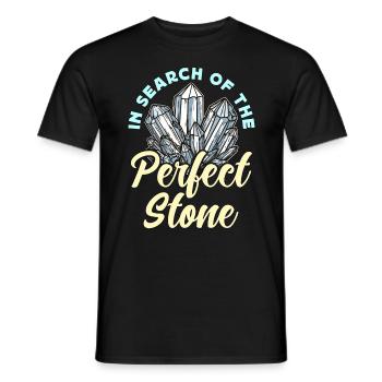 Rockhounding In Search Of The Perfect Mineralogy - Men's T-Shirt - black - Front - AI Model Male 178 light (178cm)