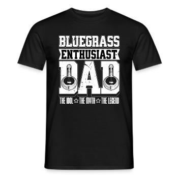 Passionné de bluegrass Papa L’idole Le joueur de banjo - T-shirt homme - noir - Devant - AI Model Male 178 light (178cm)