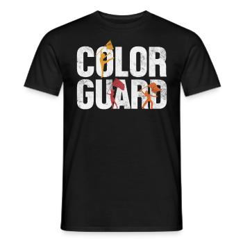 Color Guard Halftime Show Flag Spinners Funny - Men's T-Shirt - black - Front - AI Model Male 178 light (178cm)