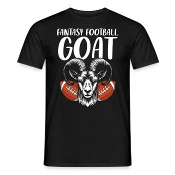 Fantasy Football Chèvre Drôle FFL Champion Football - T-shirt homme - noir - Devant - AI Model Male 178 light (178cm)