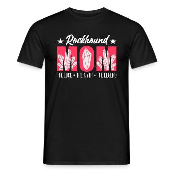 Rockhound Mom L’idole Le mythe Le paléontologue - T-shirt homme - noir - Devant - AI Model Male 178 light (178cm)