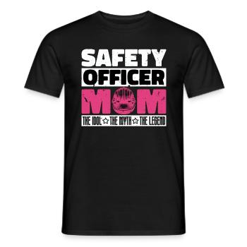 Agent de sécurité Maman L’idole La patrouille Contrôle - T-shirt homme - noir - Devant - AI Model Male 178 light (178cm)