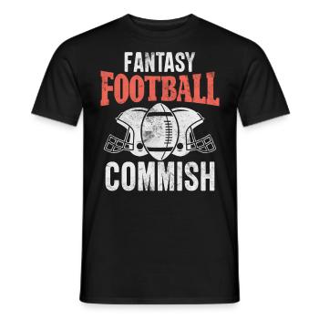 Fantasy Football Commish Jour de repêchage Drôle FFL - T-shirt homme - noir - Devant - AI Model Male 178 light (178cm)