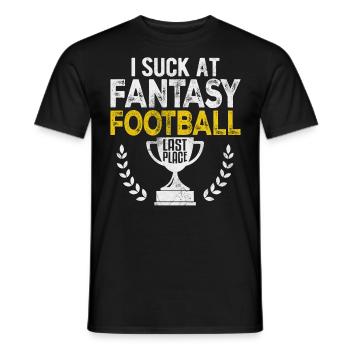 Je suis nul à Fantasy Football Dernier Plast Drôle FFL - T-shirt homme - noir - Devant - AI Model Male 178 light (178cm)