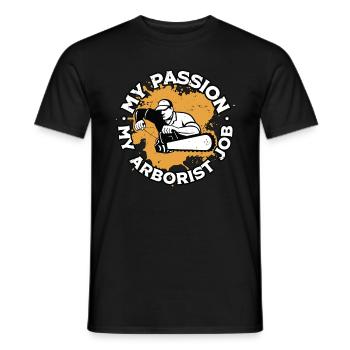 Arborist My Passion My Arborist Tree Specialist - Men's T-Shirt - black - Front - AI Model Male 178 light (178cm)
