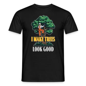 Arborist I Make Trees Look Good Tree Specialist - Männer T-Shirt - Schwarz - Vorne - AI Model Male 178 light (178cm)
