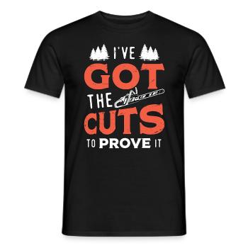 Tree Surgeon I've Got The Cuts Arboriculturist - Männer T-Shirt - Schwarz - Vorne - AI Model Male 178 light (178cm)