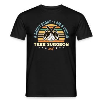 Tree Surgeon A Short Story I Am A Tree Trimmer - Männer T-Shirt - Schwarz - Vorne - AI Model Male 178 light (178cm)