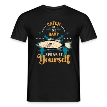 Pêche sous-marine Prise du jour Spear It Snorkeling - T-shirt homme - noir - Devant - AI Model Male 178 light (178cm)