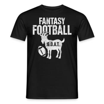 Fantasy Football GOAT Commissaire Draft Kicker - T-shirt homme - noir - Devant - AI Model Male 178 light (178cm)