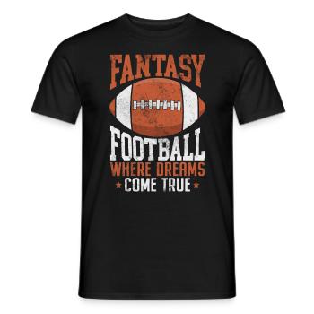 Fantasy Football Commish Funny FFL Champion Draft - T-shirt homme - noir - Devant - AI Model Male 178 light (178cm)
