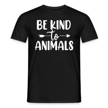 Seien Sie freundlich zu Tieren Wildlife Rescue Tierheim Tierheim - Männer T-Shirt - Schwarz - Vorne - AI Model Male 178 light (178cm)