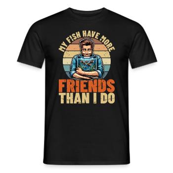Aquarium Enthusiast My Fish Have Fishkeeping Lover - Männer T-Shirt - Schwarz - Vorne - AI Model Male 178 light (178cm)