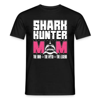 Maman chasseuse de requins L’idole aime la chasse aux fossiles - T-shirt homme - noir - Devant - AI Model Male 178 light (178cm)