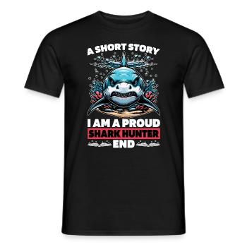 Shark Hunting A Short Story I Am A Paleontologist - Männer T-Shirt - Schwarz - Vorne - AI Model Male 178 light (178cm)