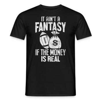 Ce n’est pas un fantasme si l’argent est réel FFL - T-shirt homme - noir - Devant - AI Model Male 178 light (178cm)