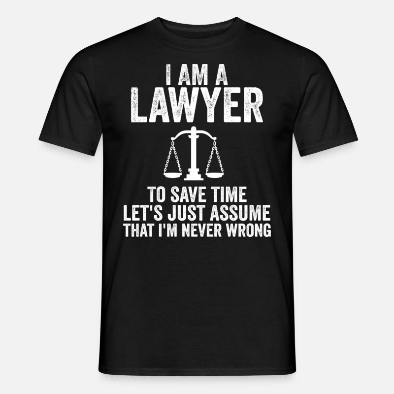 Ich bin Anwalt - Männer T-Shirt - Schwarz