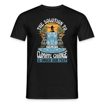 Environmental Scientist The Solution Agriculturist - Men's T-Shirt - black - Front - AI Model Male 178 light (178cm)