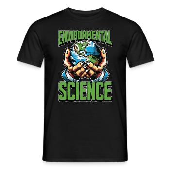 Environmental Science Agriculturist Climate Change - Men's T-Shirt - black - Front - AI Model Male 178 light (178cm)
