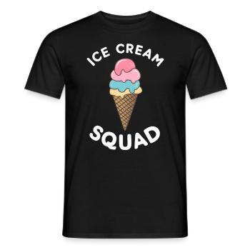 Frozen Cream Lover Squad Drôle de collations d’été Sucré - T-shirt homme - noir - Devant - AI Model Male 178 light (178cm)
