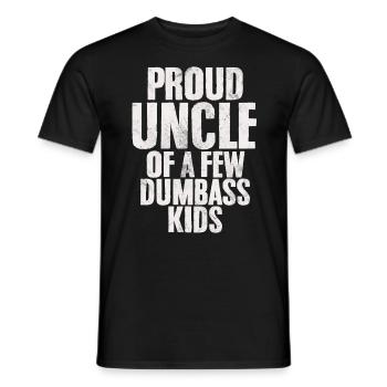 Oncle fier de quelques enfants Dumbass Drôle Dumbass - T-shirt homme - noir - Devant - AI Model Male 178 light (178cm)