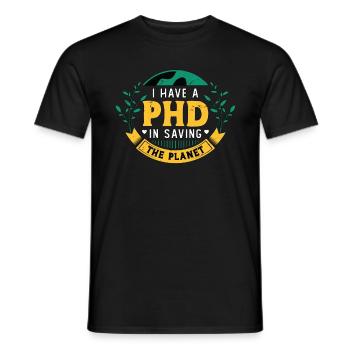 Environmental Scientist I Have A PhD Agriculturist - Men's T-Shirt - black - Front - AI Model Male 178 light (178cm)