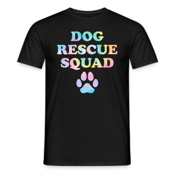 Dog Rescue Squad Dog Tie Dye Animal Activist - T-shirt homme - noir - Devant - AI Model Male 178 light (178cm)