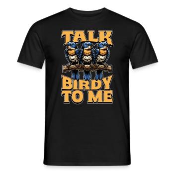 Oiseau passionné Talk Birdy To Me Bird Observer - T-shirt homme - noir - Devant - AI Model Male 178 light (178cm)