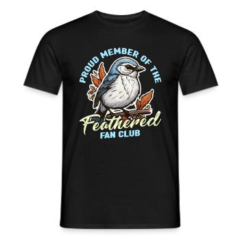 Bird Enthusiast Proud Member Of The Nature Lover - Men's T-Shirt - black - Front - AI Model Male 178 light (178cm)