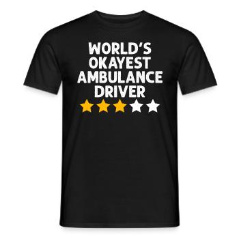 Lustiger Krankenwagenfahrer EMS Medizinischer Fahrer - Männer T-Shirt - Schwarz - Vorne - AI Model Male 178 light (178cm)