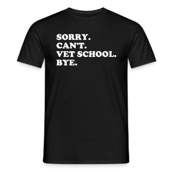Lustige Tierarztschule Haustierpflege Zukunft - Männer T-Shirt - Schwarz - Vorne - AI Model Male 178 light (178cm)