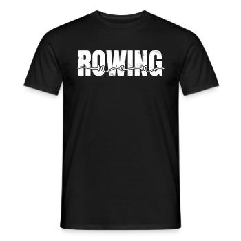 Aviron Maman Scull Aviron Rames Course de bateau Drôle - T-shirt homme - noir - Devant - AI Model Male 178 light (178cm)